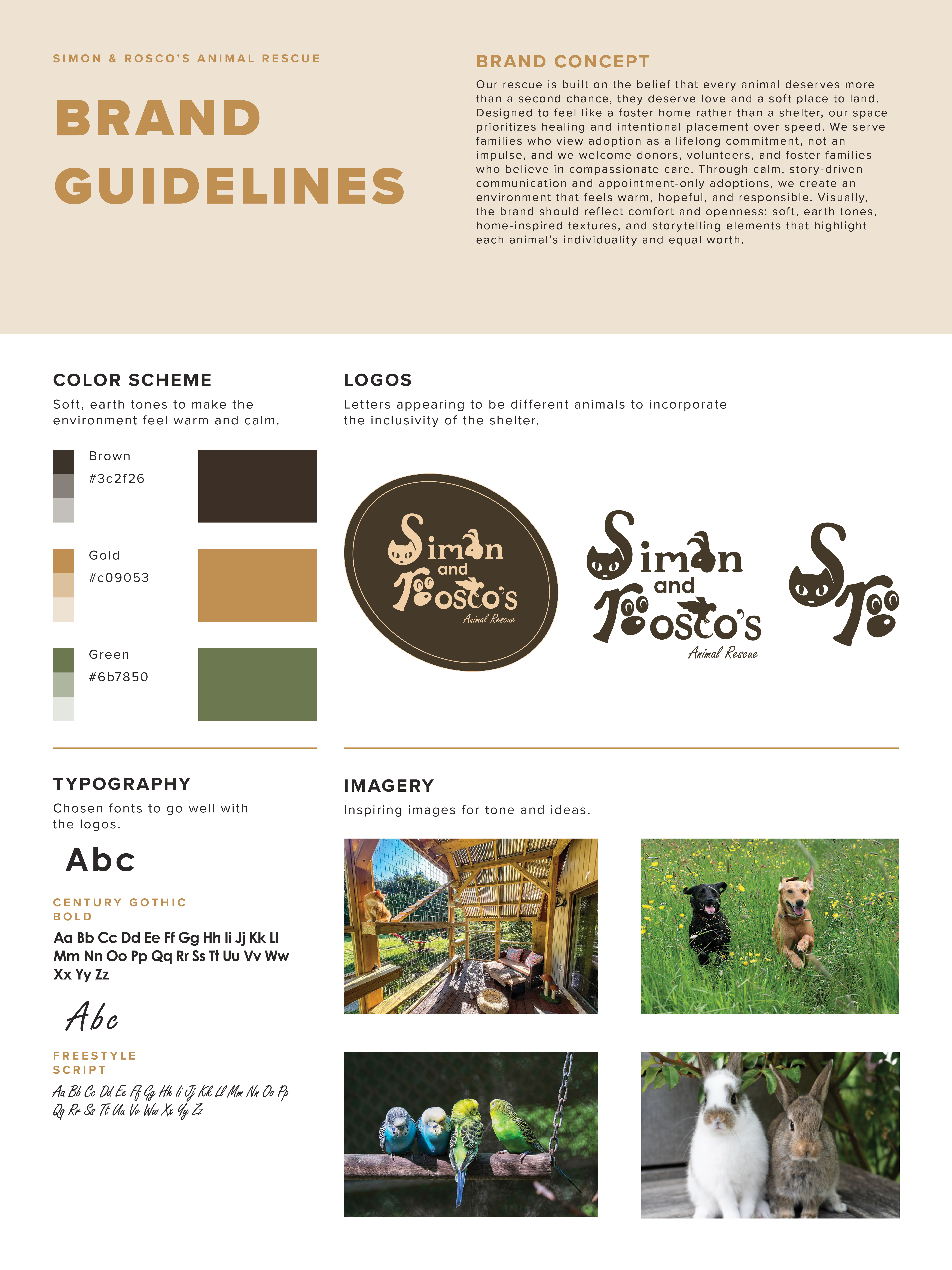 Animal Rescue Style Guide and Logo